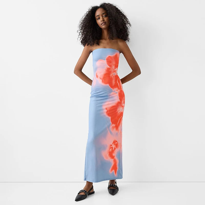 Strapless Tube Maxi Dress